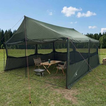 Tenda Familiare con tetto Verde militare 600 x 400 x 268 cm