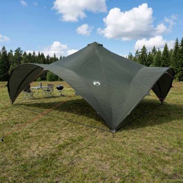 Tenda Party con tetto Verde militare 600 x 600 x 400 cm