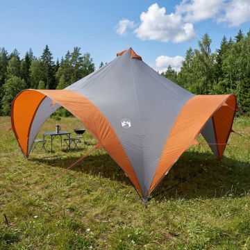 Tenda Party Grigio e arancione 400 x 400 x 320 cm