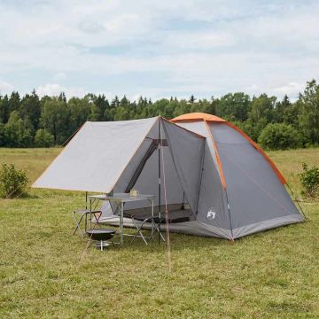 Tenda da campeggio 4 persona Grigio e arancione