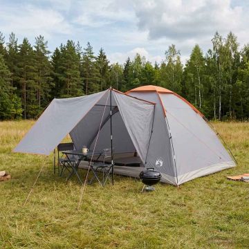 Tenda da campeggio 6 persona Grigio e arancione