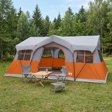 Tenda Familiare 487 x 340 x 216 cm Grigio e arancione