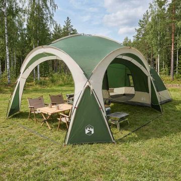 Tenda Laterale Verde 410 x 410 x 250 cm Poliestere e Acciaio