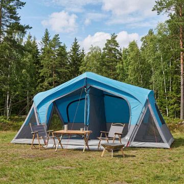 Tenda Capanna Blu 480 x 273 x 205 cm Poliestere e Acciaio