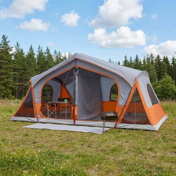 Tenda Capanna con tetto Grigio e arancione 480 x 273 x 205 cm