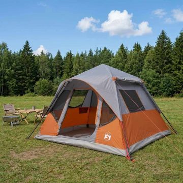 Tenda Istantanea Grigio e arancione 305 x 275 x 190 cm