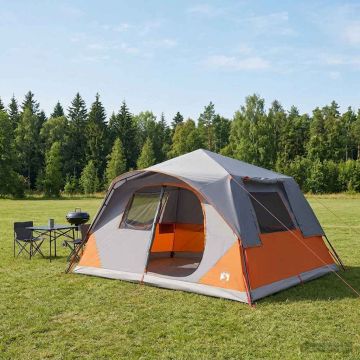 Tenda Istantanea 10 persona Grigio e arancione