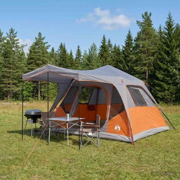 Tenda Familiare con tetto Grigio e arancione 305 x 275 x 190 cm