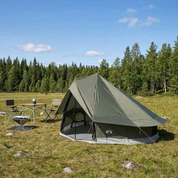 Tenda Tipi 18 persona Verde militare Poliestere e Acciaio
