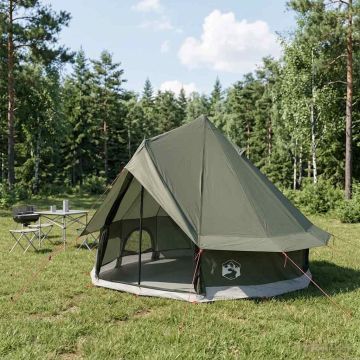 Tenda Tipi 4 persona Verde militare Poliestere e Acciaio