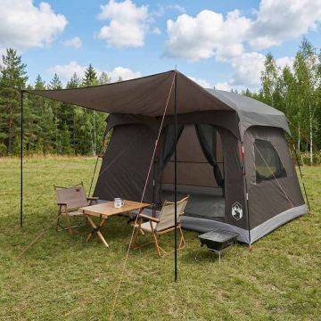 Tenda Familiare 8 persona Marrone Grigio Poliestere