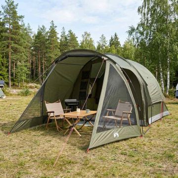 Tenda Capanna 4 persona Verde Oliva Poliestere e Acciaio