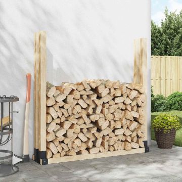 Aiuto per Impilare Legna 2 pz Antracite 34 x 10 x 15 cm Acciaio
