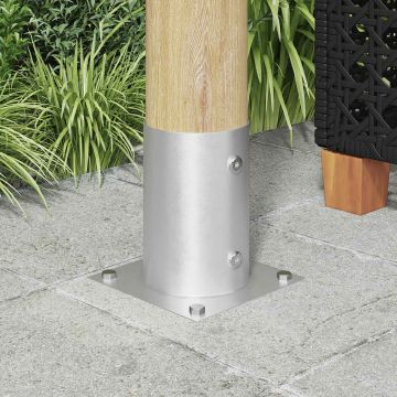 Ancora rotonda per terreno 4 pz Argento 15 x 15 x 15 cm Metallo