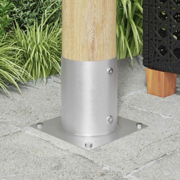 Ancora rotonda per terreno 4 pz Argento 18 x 18 x15 cm Metallo