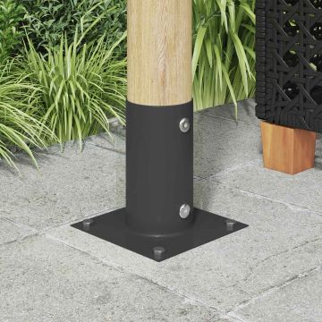 Ancora rotonda per terreno 12 pz Antracite 15 x 15 x 15 cm