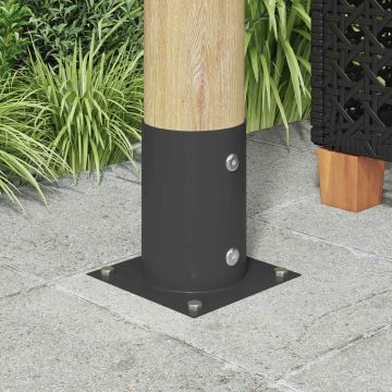 Ancora rotonda per terreno 4 pz Antracite 15 x 15 x 15 cm
