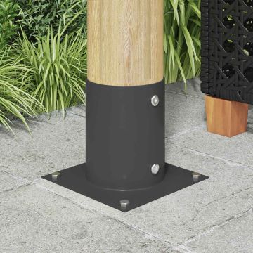 Ancora rotonda per terreno 4 pz Antracite 18 x 18 x15 cm