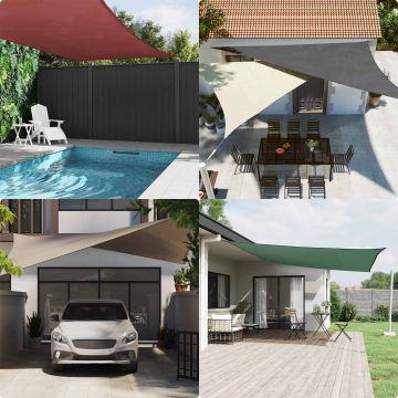 Vela da ombra solare Marrone 6 x 2 m 100% Poliestere Oxford