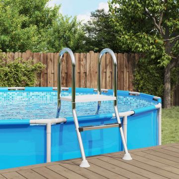 Scala per piscina parzialmente interrata 222 x 128 cm 5-Gradino