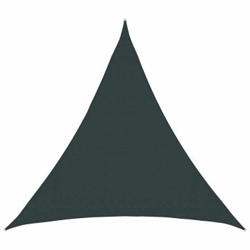 Telo Ombra 2 x 2 x 2 m HDPE Triangolare Verde Scuro