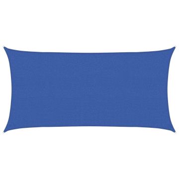 Telo Ombra 2,5 x 6 m HDPE Rettangolare Blu