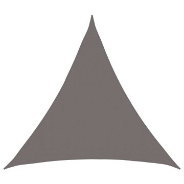 Telo Ombra 2 x 2 x 2 m HDPE Triangolare Grigio Chiaro