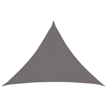 Telo Ombra 7 x 5 x 5 m HDPE Triangolare Grigio Chiaro