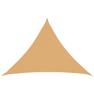 Telo Ombra 7 x 5 x 5 m HDPE Triangolare Sabbia