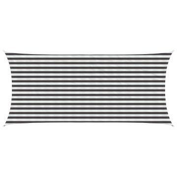 Telo Ombra 2 x 4 m HDPE Rettangolare Antracite e Bianco