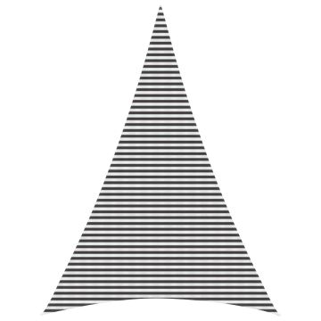 Telo Ombra 5 x 7 x 7 m HDPE Triangolare Antracite e Bianco