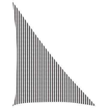 Telo Ombra 4 x 5 x 6,8 m HDPE Triangolare Antracite e Bianco