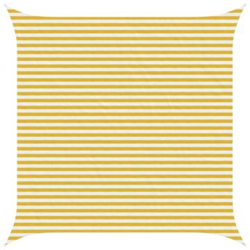 Telo Ombra Giallo e Bianco 4,5 x 4,5 m HDPE