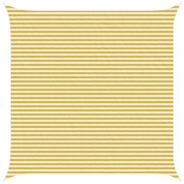 Telo Ombra Giallo e Bianco 5 x 5 m HDPE