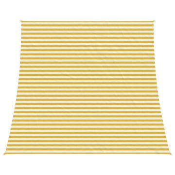Telo Ombra 4 / 5 x 4 m HDPE Rettangolare Giallo e Bianco