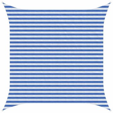 Telo Ombra Blu e Bianco 3,6 x 3,6 m HDPE