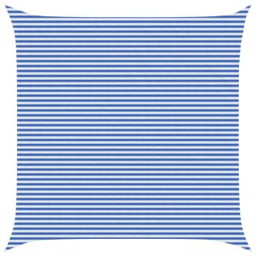 Telo Ombra Blu e Bianco 7 x 7 m HDPE