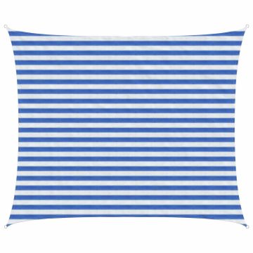 Telo Ombra 2,5 x 4 m HDPE Rettangolare Blu e Bianco