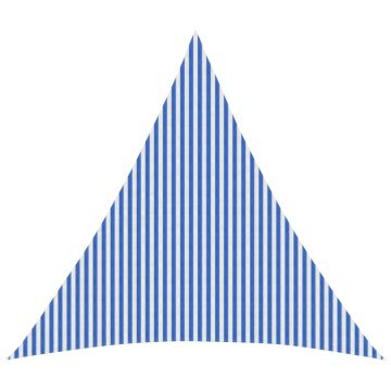Telo Ombra 6 x 6 x 6 m HDPE Triangolare Blu e Bianco