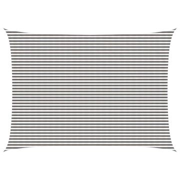 Telo Ombra 5 x 7 m HDPE Rettangolare Grigio chiaro e bianco