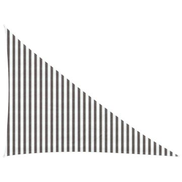 Telo Ombra 3 x 4 x 5 m HDPE Triangolare Grigio chiaro e bianco
