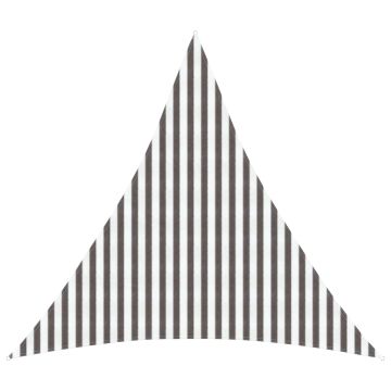 Telo Ombra 4 x 4 x 4 m HDPE Triangolare Grigio chiaro e bianco