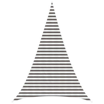Telo Ombra 4 x 5 x 5 m HDPE Triangolare Grigio chiaro e bianco