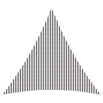 Telo Ombra 6 x 6 x 6 m HDPE Triangolare Grigio chiaro e bianco