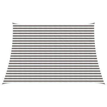 Telo Ombra 3 / 4 x 3 m HDPE Rettangolare Grigio chiaro e bianco