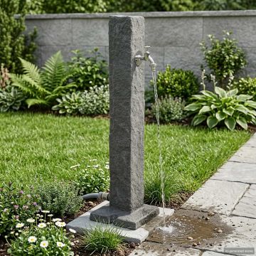 Tanker da giardino Antracite 26 x 26 x 98 cm PE