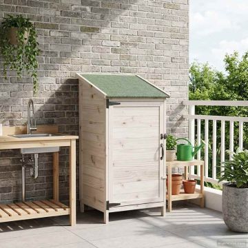 Capanno da Giardino con tetto Bianco 59 x 56 x 113,5 cm