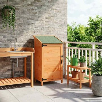 Capanno da Giardino con tetto Marrone 59 x 56 x 113,5 cm