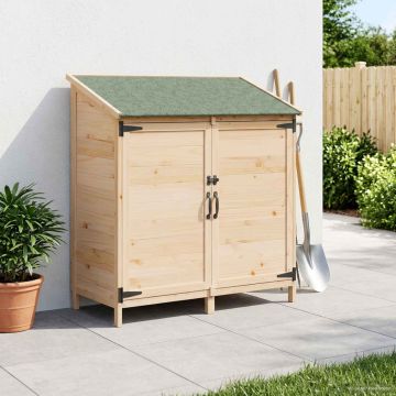 Capanno da Giardino con tetto Naturale 106,5 x 56 x 113,5 cm