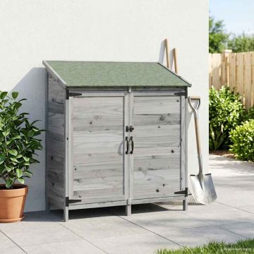 Capanno da Giardino con tetto Grigio 106,5 x 56 x 113,5 cm